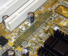 Blank AGP connector space