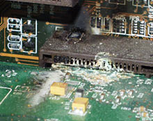Toasted video card