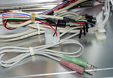 Front panel connectors