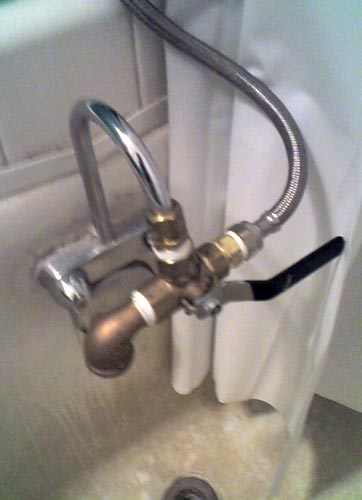 Home-made shower fittings