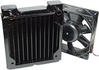 Black Ice radiator and fan