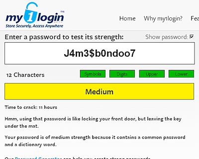 Slightly better password