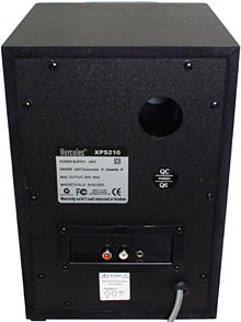 XPS 210 subwoofer back panel