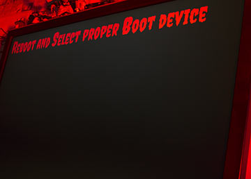 Scary boot error