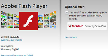 Flash Player foistware