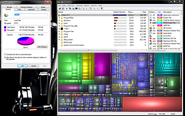 Hard-drive space display