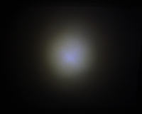 Arc Flashlight output, 1/20th second exposure