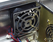 Rear fan grille