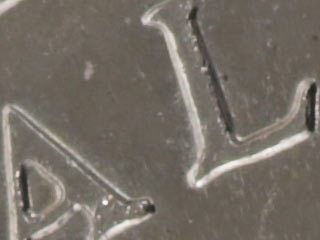 100% detail of five cent piece