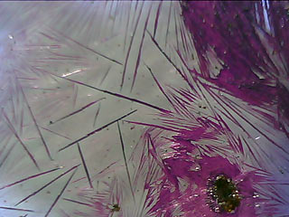 Potassium permanganate crystals