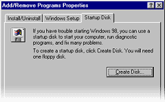 Making a startup disk