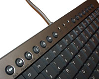 Keyboard top buttons