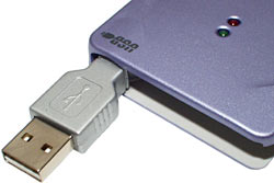Swivelling USB plug
